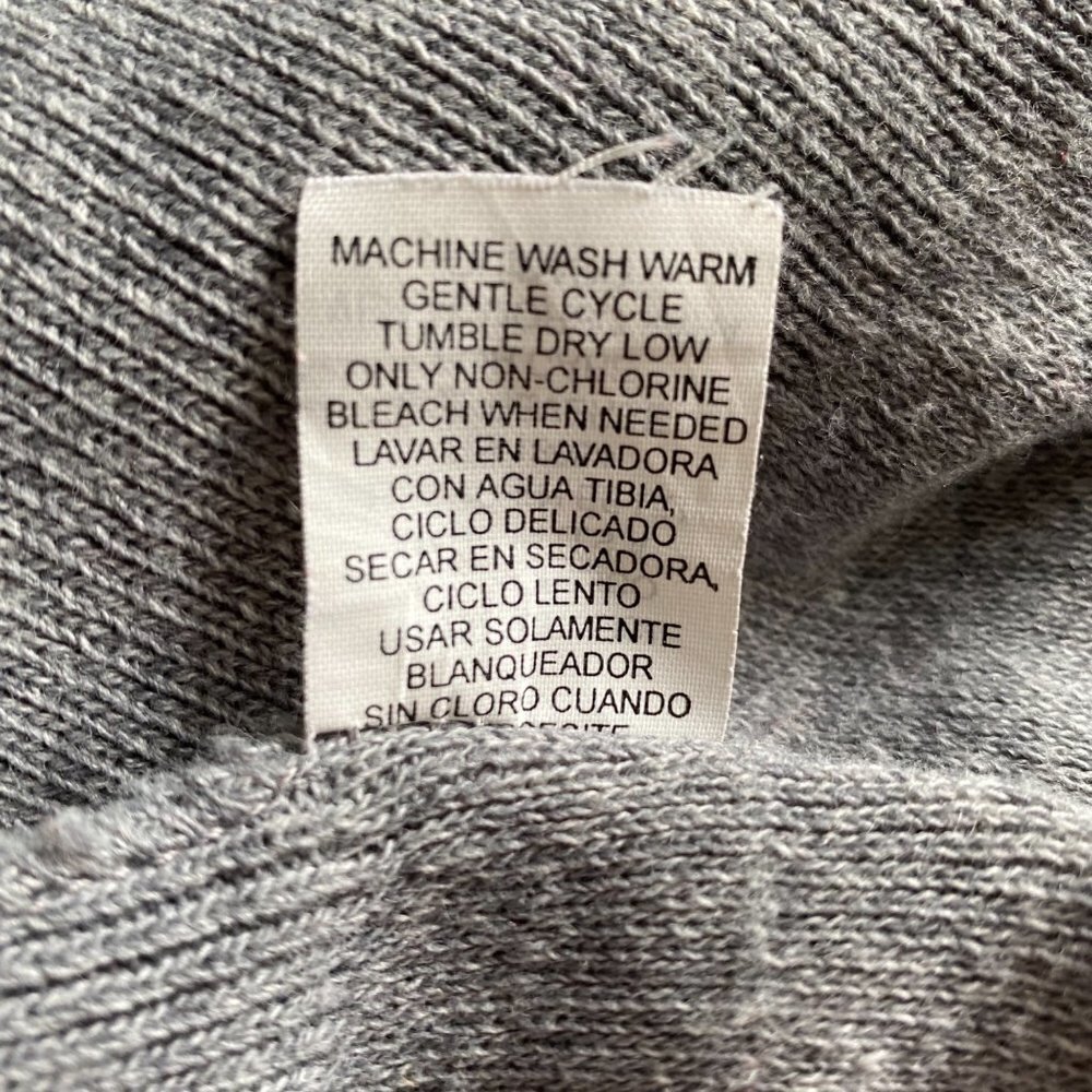 Classic IZOD Gray Acrylic Sweater Vest Men's Large - Picture 9 of 9